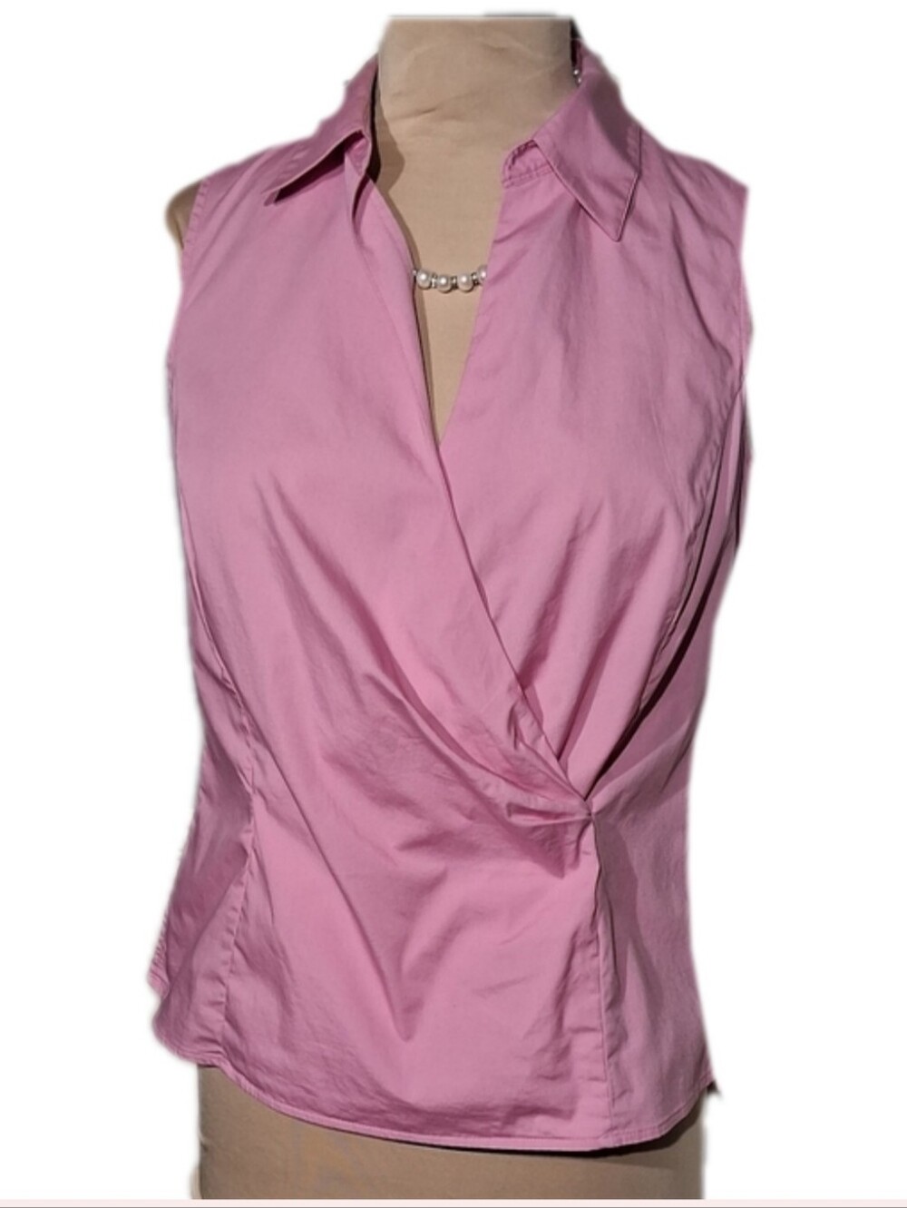 Talbots Pink Cotton Sleeveless Top